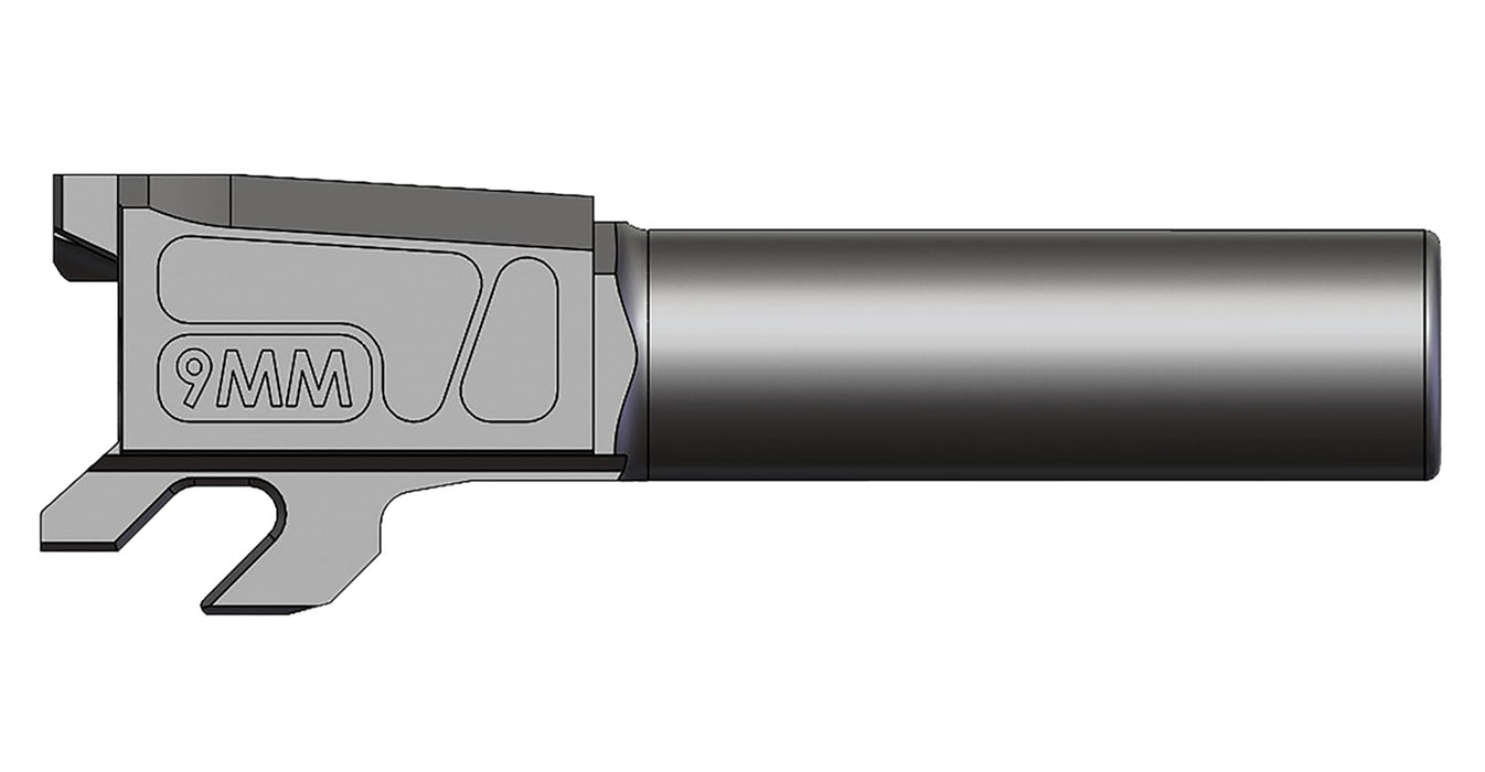 Faxon Firearms M&PA910NSNOQ-N Duty Series  9mm Luger Black Nitride Steel, Fits M&P Shield 3.1"