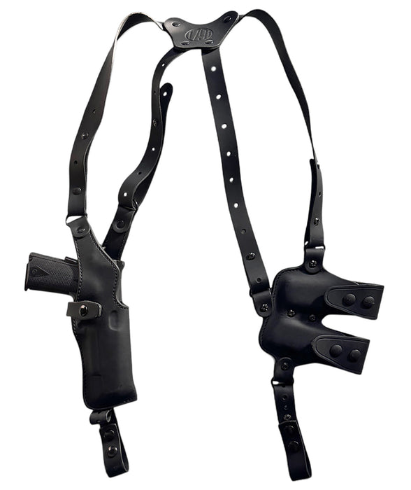 1791 Gunleather NSS2.4SBLVR  Optic Ready Shoulder Vertical Black Fits Sig P320 Right Hand