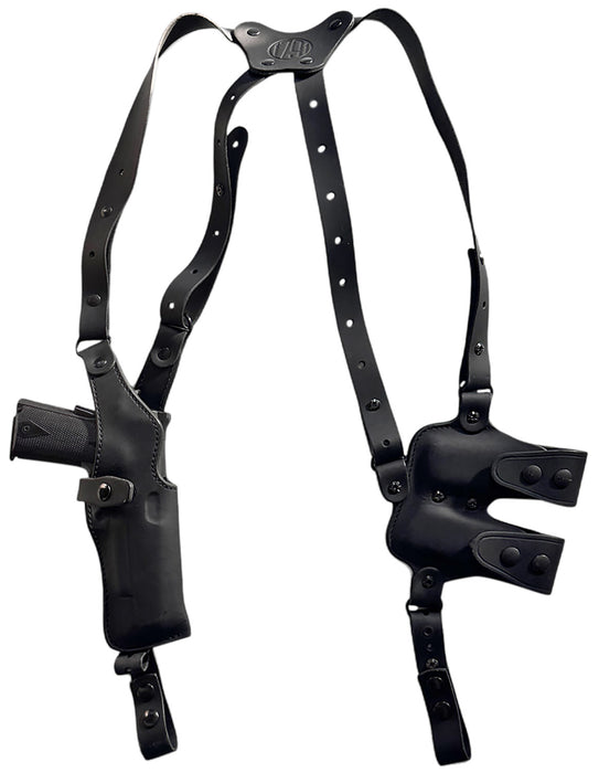 1791 Gunleather NSS1SBLVR  Optic Ready Shoulder Vertical Black Fits 1911 Right Hand