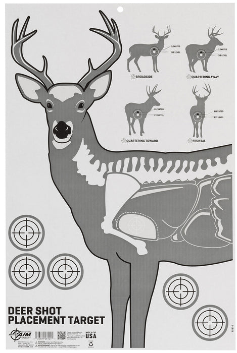 Allen 15810 Deer Vitals Corrugated Target Hanging Paper 23" x 35"
