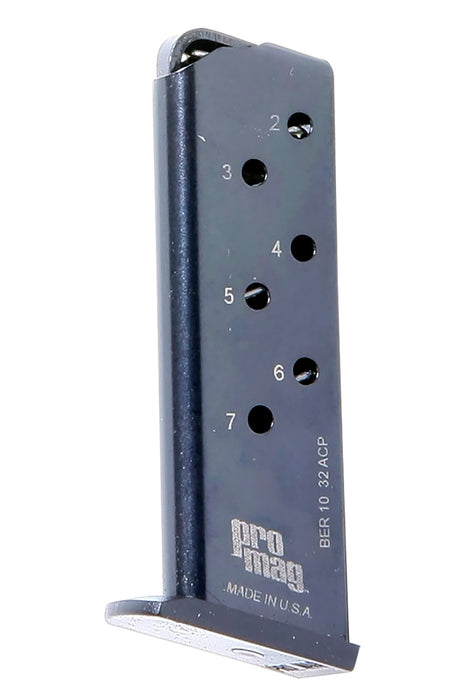 ProMag BER10   7rd 32 ACP Fits Beretta 3032 Tomcat Blued Steel