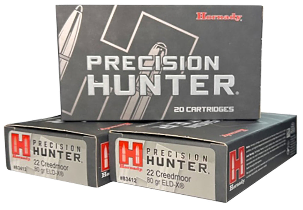 Hornady 83412 Precision Hunter 22 Creedmoor 80 gr ELD-X