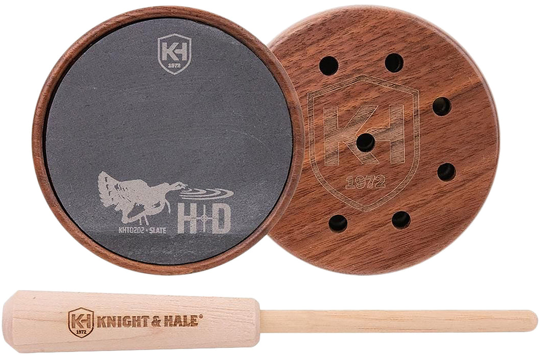 Knight & Hale KHT0202 HD Slate Pot Call Turkey Sounds Walnut/Hickory