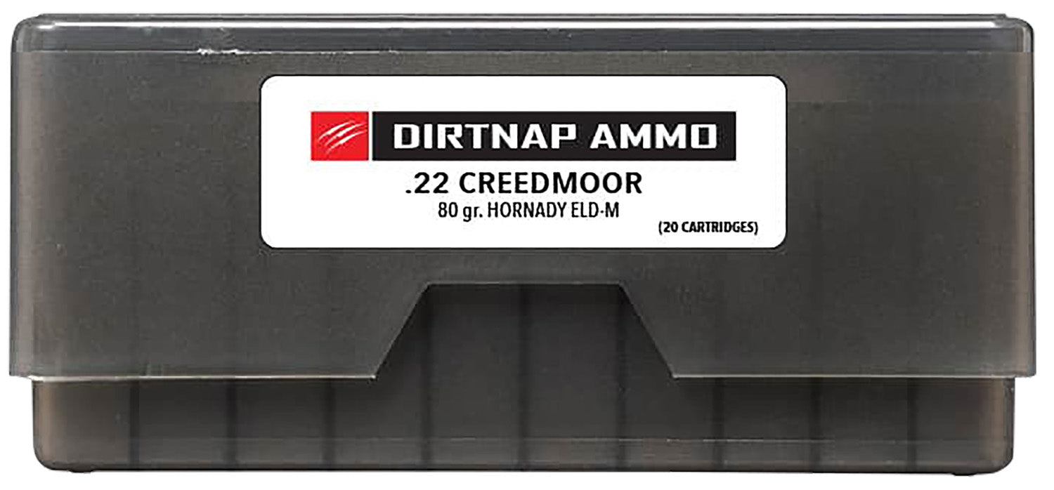 Fierce Firearms DNP22CM80GRELDM Dirtnap  22Creedmoor 80gr Extremely Low Drag-Match 20 Per Box/10 Case