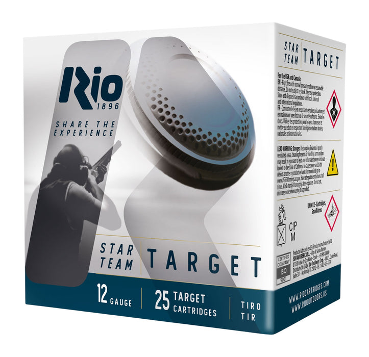 Rio Ammunition STT28LT9 Star Team EVO Target 12Gauge 2.75" 1oz 9Shot 25 Per Box/10 Case