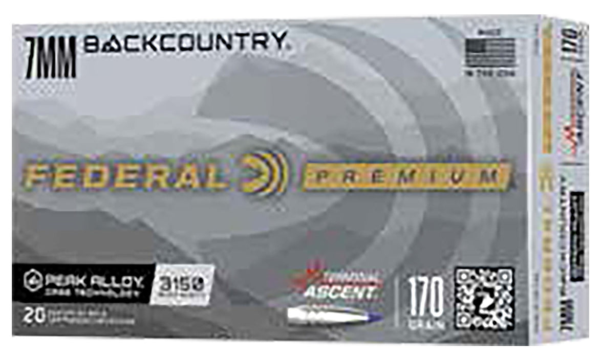 Federal P7BCTA1 BackCountry  7mm BC 155gr 20 Per Box/10 Case