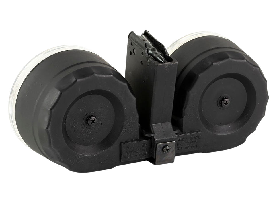 Kci Usa Inc KCIMZ067 AK  100rd Drum 223 Rem/5.56 NATO Fits AK Platform Black