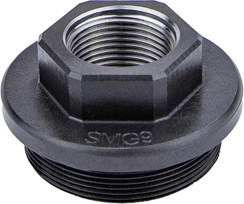 Kgm Suppressors A-SMG9-DTA-S-1 SMG9 Direct Thread Adapter Black Nitride Steel 1/2"x28 Threads