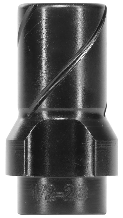 Huxwrx 2291 3-Lug Muzzle Device 9mm Fits 1/2"x28 Black
