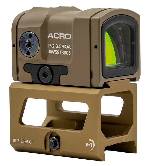 B&T Firearms AP-200777-FDE-M Aimpoint ACRO P-2 Flat Dark Earth 1x 3.5 MOA Red Dot Reticle Includes FDE B&T 39mm Picatinny Mount