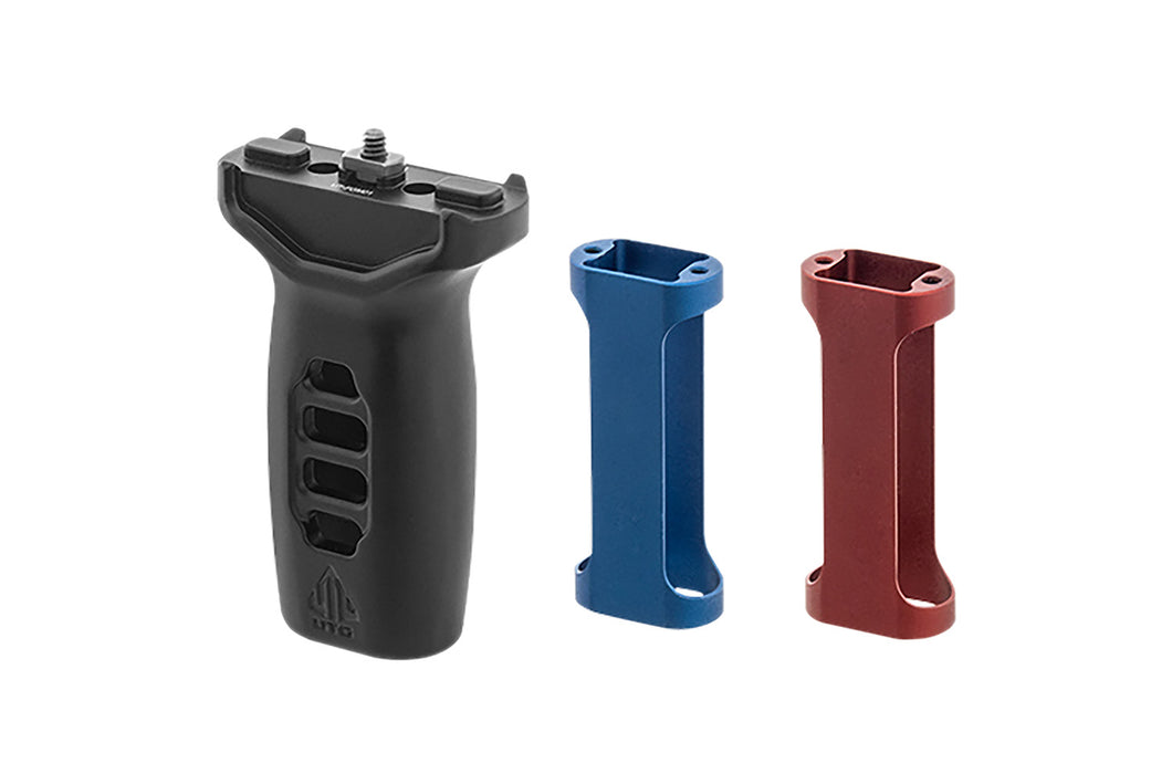 Leapers MTFGM01 Super Slim Foregrip  Matte Black Anodized Aluminum