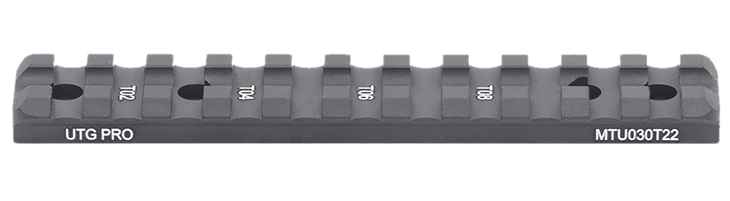 Leapers MTU030T22 Optic Mount  Matte Black Anodized Aluminum Aluminum