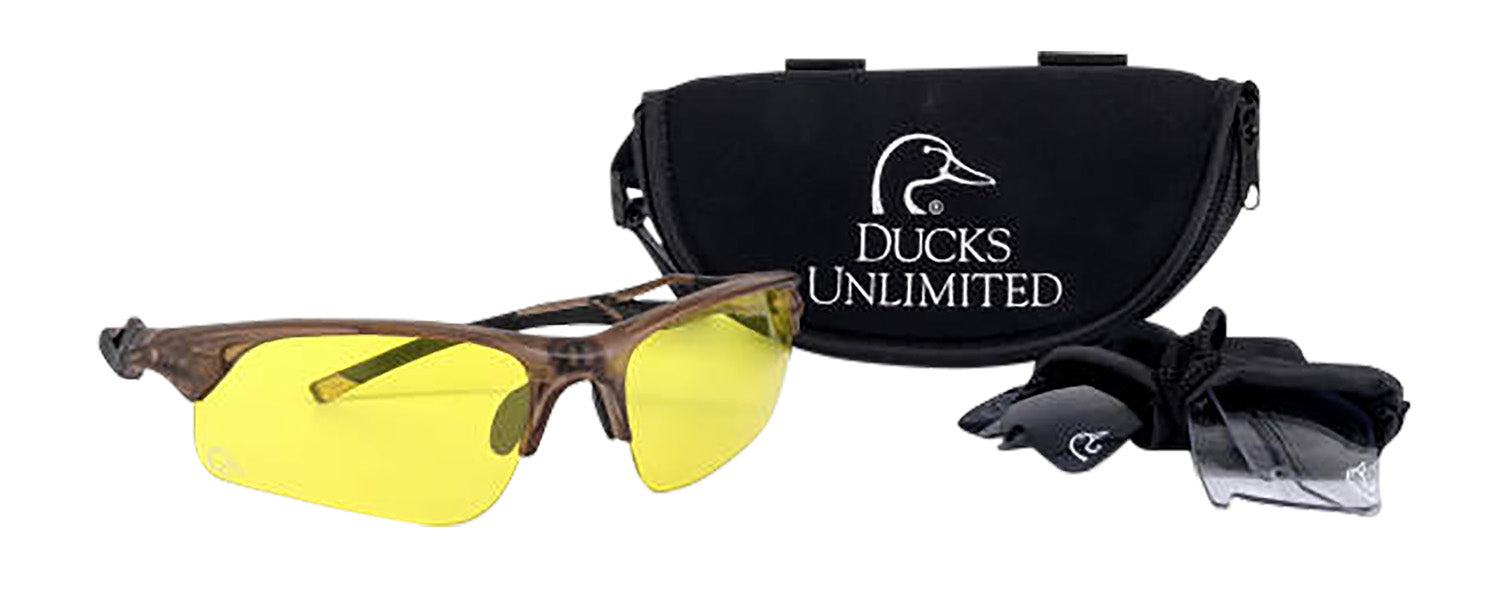 Radians DUINTLENS3BX Ducks Unlimited Interchangeable Lens Kit Clear/Smoke/Amber Lens Translucent Frosted Frame