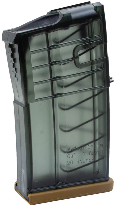 HK 50236507   20rd 7.62mm Fits H&K 417 Clear Smoke Polymer