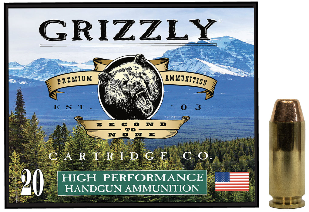 Grizzly Ammo GC10CM2   10mmAuto 200gr Full Metal Jacket Flat Point 20 Per Box/10 Case