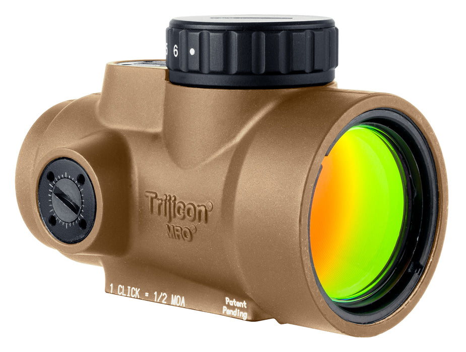 Trijicon 2200346 MRO SD  Coyote Tan 1x25mm 2 MOA Green Dot Reticle