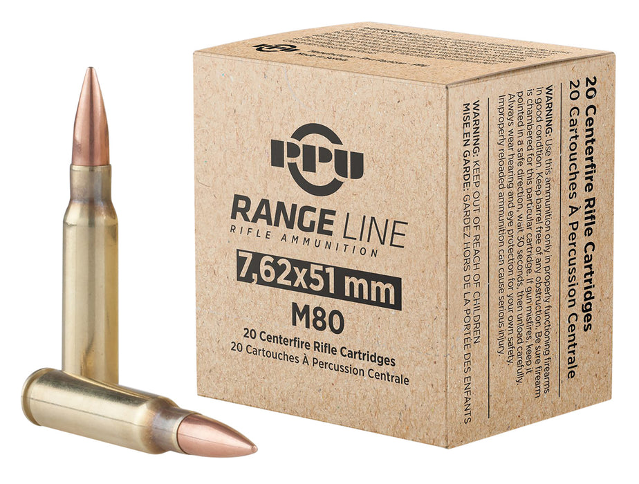 TR&Z PPR751   7.62X51 145gr Full Metal Jacket Boat Tail 20 Per Box/25 Case
