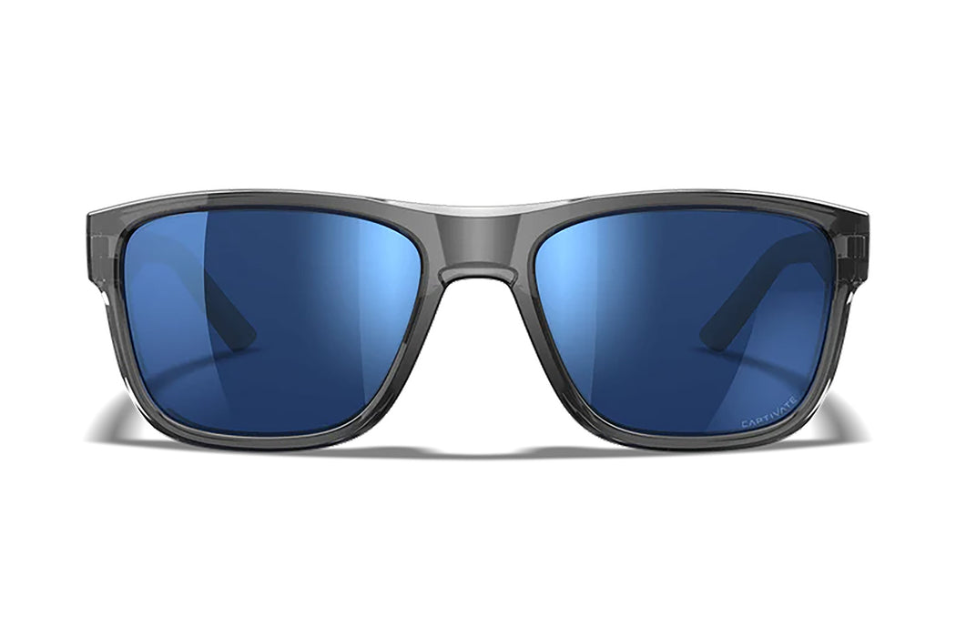 Wiley X AC6OFN19 Ovation  Blue Mirror Lens Dark Gray Frame