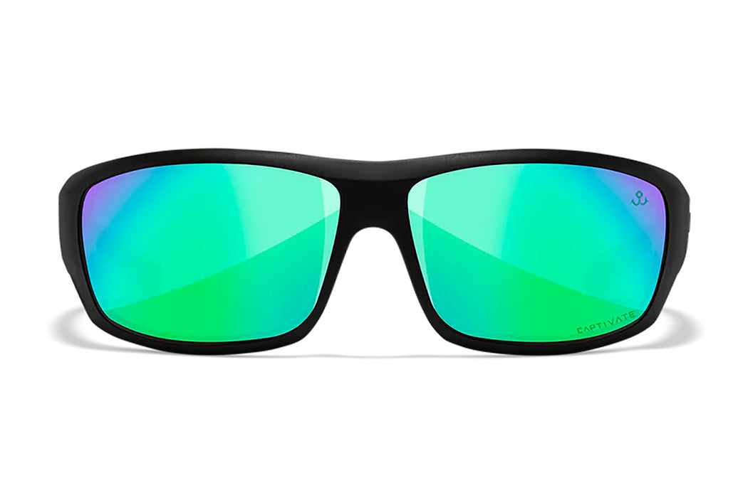Wiley X ACOME22 Omega  Green Mirror Lens Polycarbonate Matte Black Frame