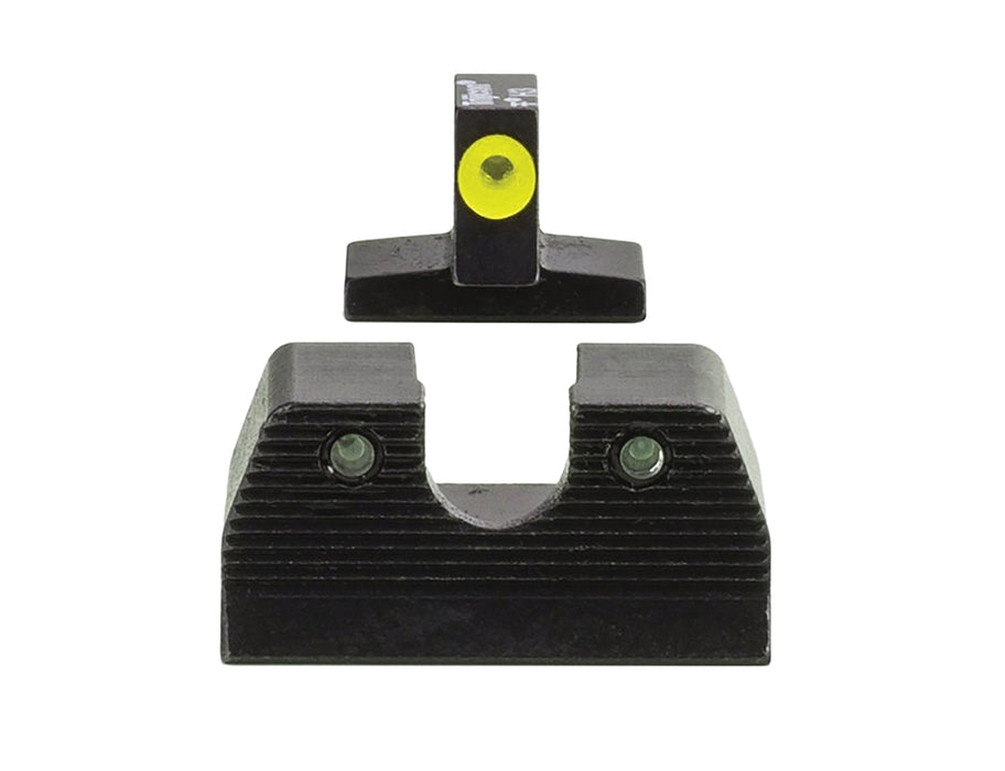 Trijicon 600890 HD XR Night Sight Set Green Tritium/Yellow Outline Front, Green Tritium Rear, Black Frame, Fits FN FNP/FNX