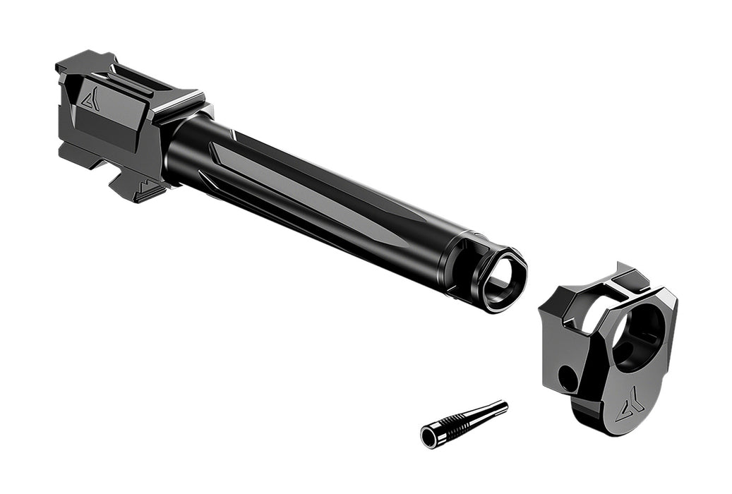 Radian Weapons R0884 Ramjet & Afterburner Combo Compatible w/Glock 17 Gen4, Black Ported Stainless Steel