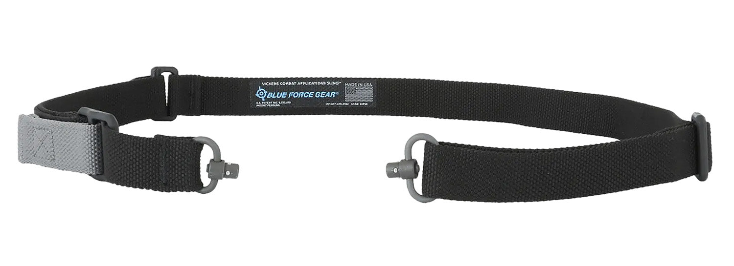 Blue Force Gear VCASPB125AABK Vickers Push Button Sling Black Cordura 36"-62" OAL Padded Rifle