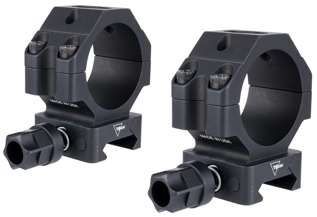 Trijicon AC22065 Scope Rings with Q-LOC Technology  Matte Black Aluminum 30mm Tube Medium