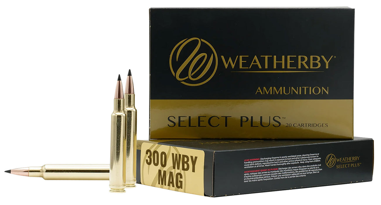 Weatherby F300180SCO Select Plus  300WthbyMag 180gr Swift Scirocco 20 Per Box/10 Case