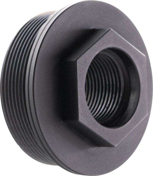 CMMG 11DB017 Zeroed HUB Mount Fits 1/2"x28 Stainless Steel Black