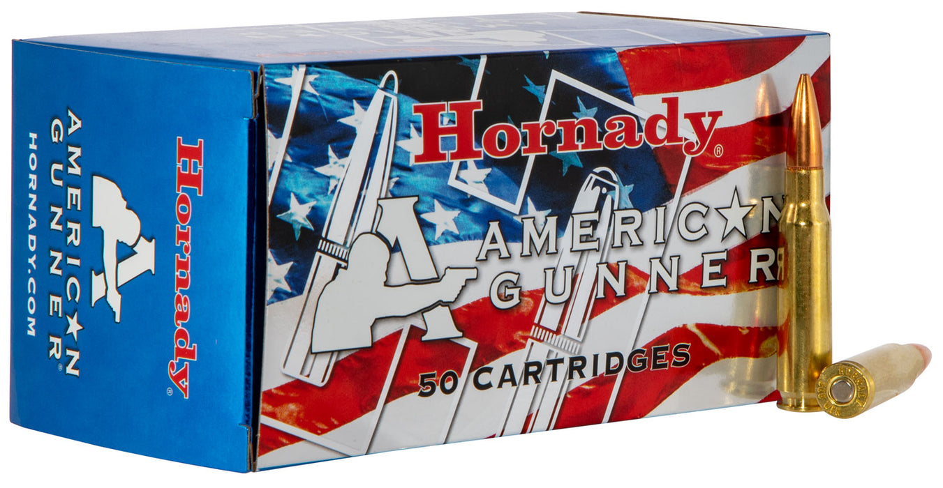 Hornady 80967 American Gunner  308 Win 155 gr Hollow Point Boat Tail 50 Per Box/ 10 Case