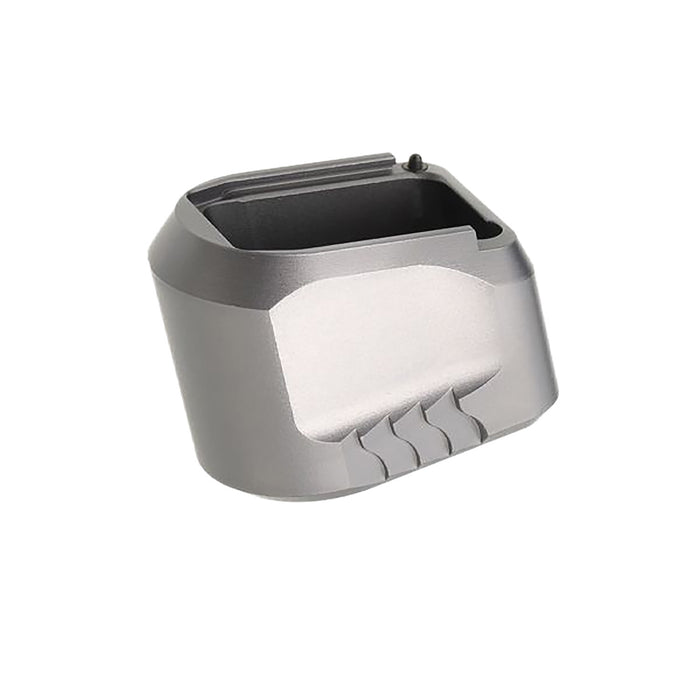 Tyrant CNC TDMPMAGEXFSGREY  Magazine Extension Fits S&W M&P 9/40 5rd Compatible w/ Full-Size M&P 1.0/2.0 frames Grey Aluminum