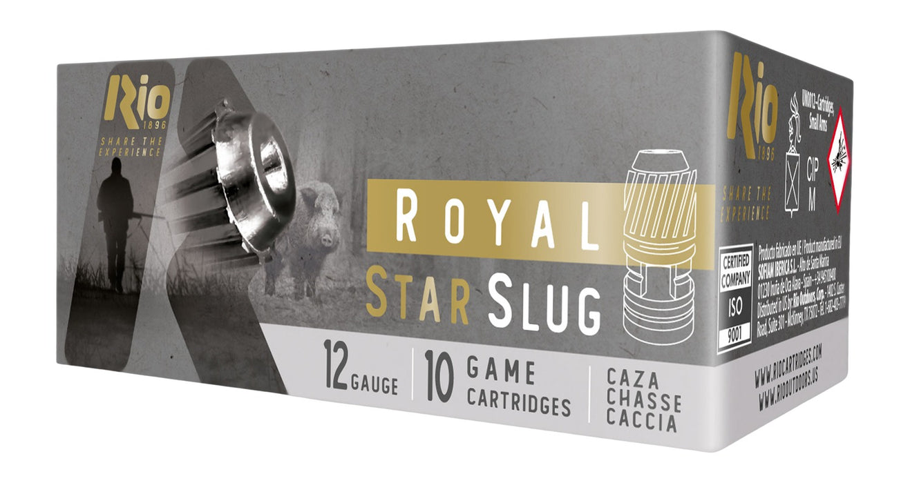 Rio Ammunition RSL1210   12Gauge 2.75" Slug Shot 10 Per Box/25 Case