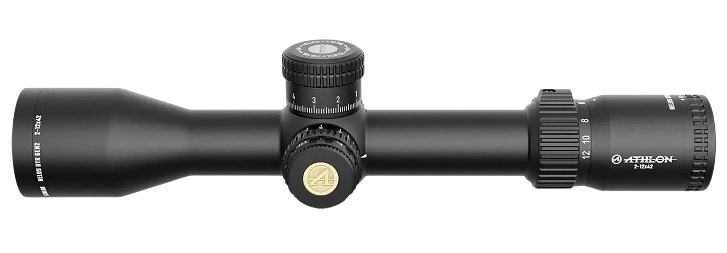 Athlon 214105 Helos BTR  Black 2-12x 42mm 30mm Tube Illuminated MIL Reticle