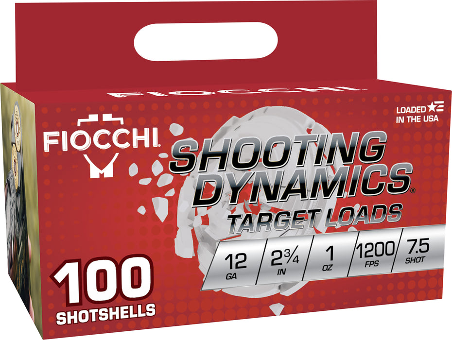 Fiocchi 12SDB17 Shooting Dynamics  12Gauge 2.75" 1oz 7.5Shot 100 Per Box/2 Case