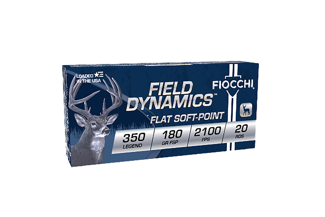 Fiocchi 350LB Field Dynamics  350Legend 180gr Flat Soft Point 20 Per Box/10 Case