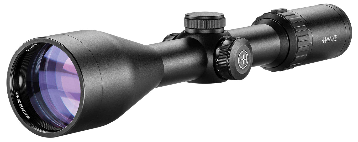 Hawke Sport Optics 14275 Vantage 30 Riflescope Black 3-12x56mm 30mm Tube Illuminated Red/Green L4A DOT 2 MOA Reticle