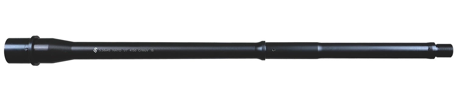 Lead & Steel Llc LS556PEN-MID-16   5.56mm 16" Pencil Profile Features M4 Feed Ramps Mid-Length
