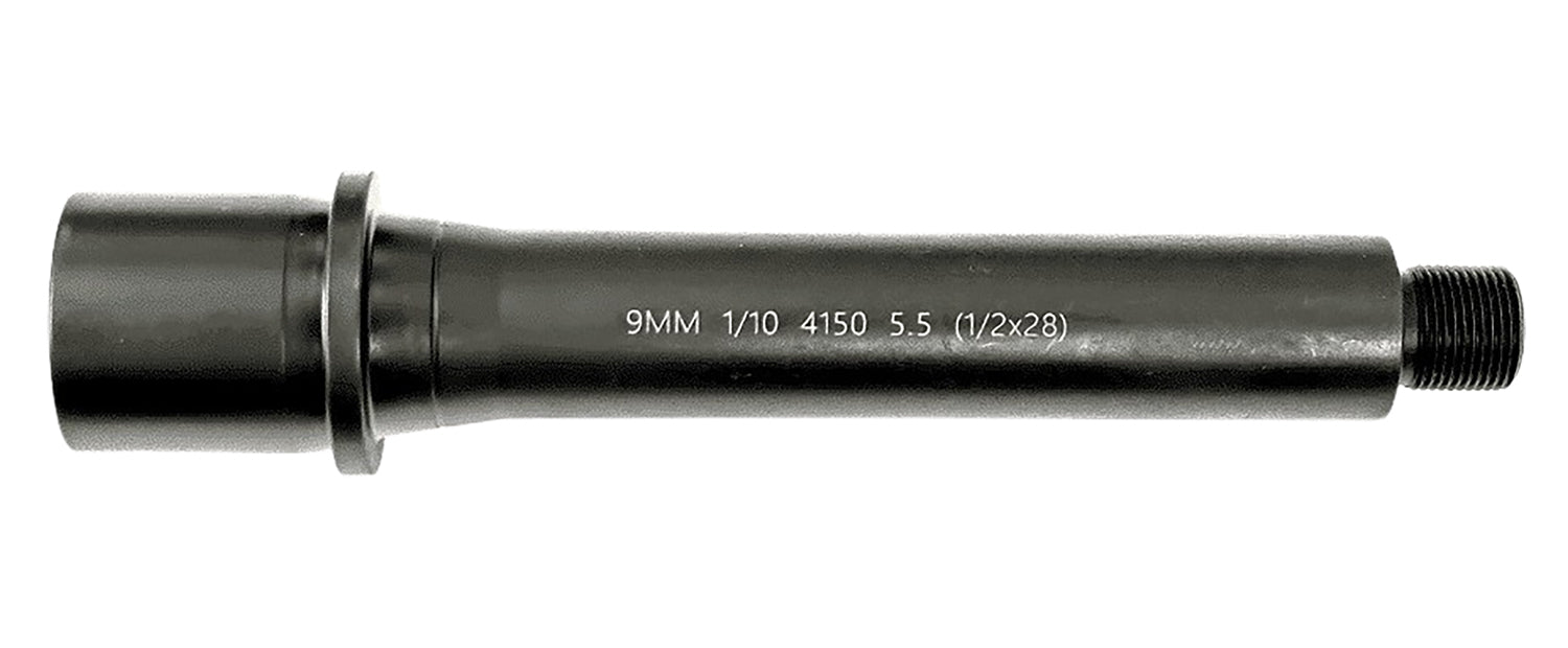 Lead & Steel Llc LS9MM5.5-28 AR9  9mm Straight Profile Black Nitride Chrome Moly Vanadium