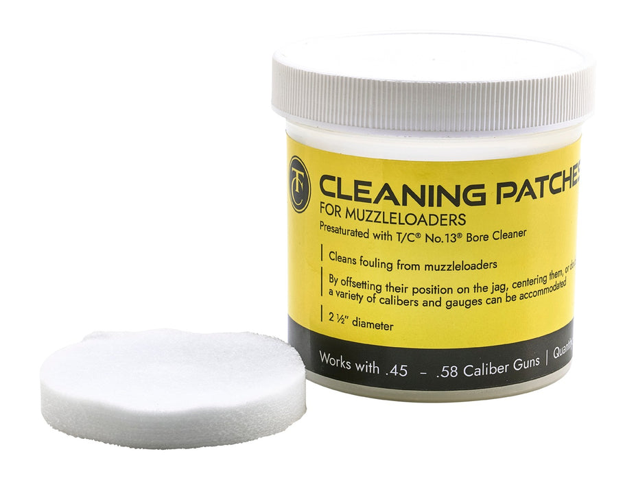 Thompson Center Arms, LLC 9036R Cleaning Patches  Muzzleloader 2.50" Cotton 100Ct