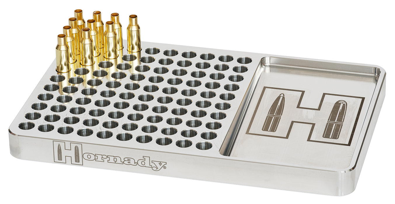 Hornady 480044  Reloading Block Red Aluminum Capacity 100rd Rifle Firearm