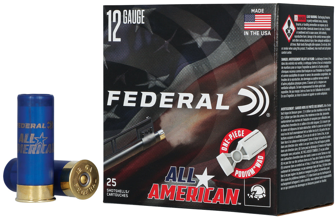 Federal FAA12HC75 All-American  12Gauge 2.75" 1 1/8oz 7.5Shot 25 Per Box/10 Case