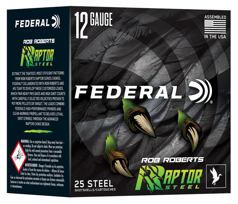 Federal RRS1384  Rob Roberts Raptor 12Gauge 3" 1 3/8oz 4Shot 25 Per Box/10 Case