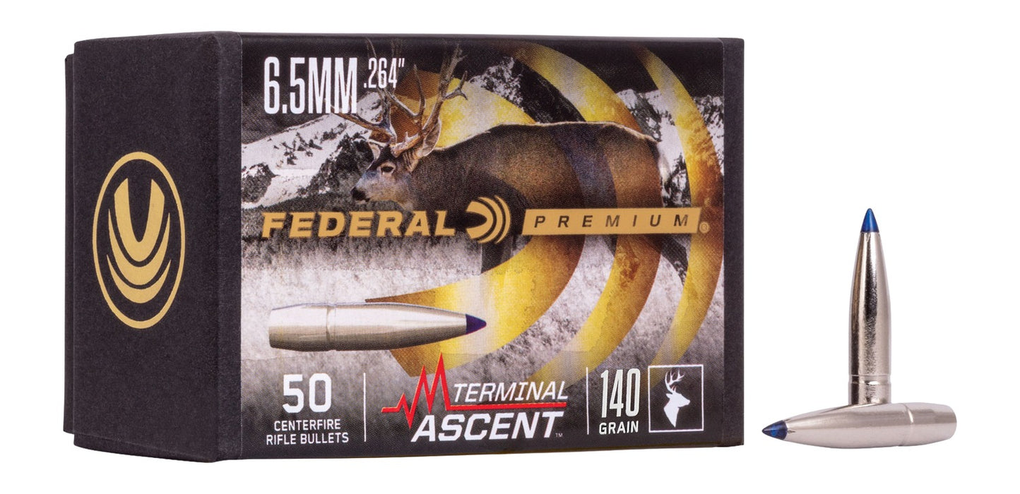 Federal PB264TA2   6.5mm .264 140gr Terminal Ascent 50 Per Box/4 Case