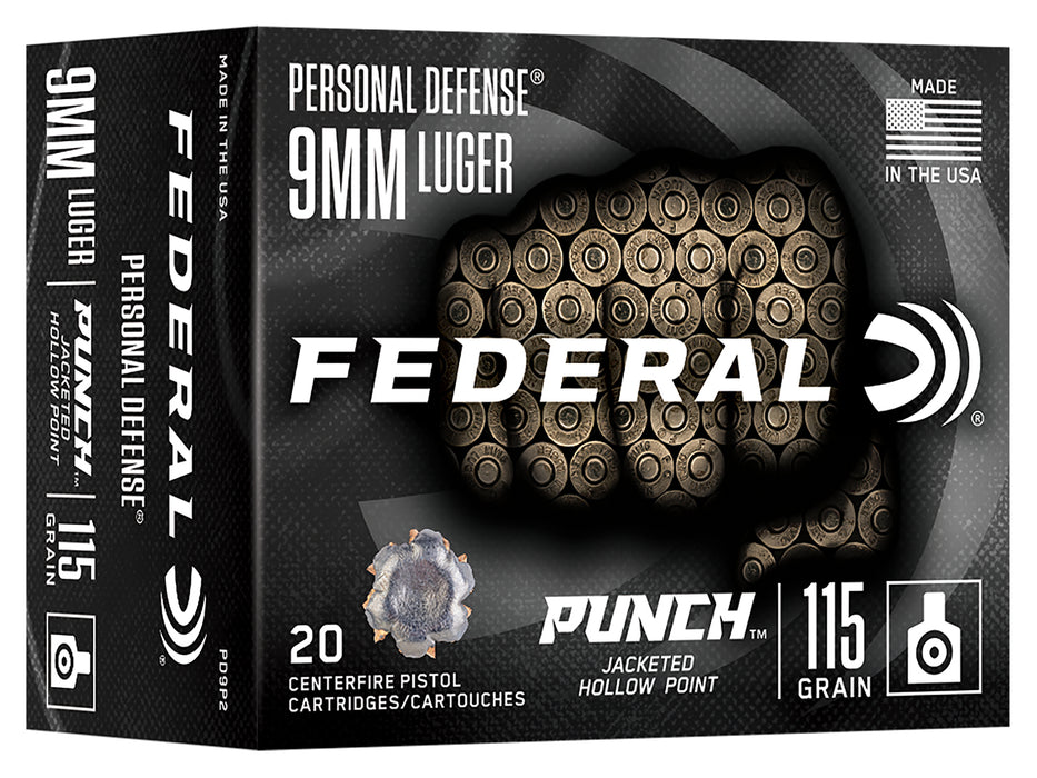 FED PD9P2          9MM  115 PUNCH JHP        20/10