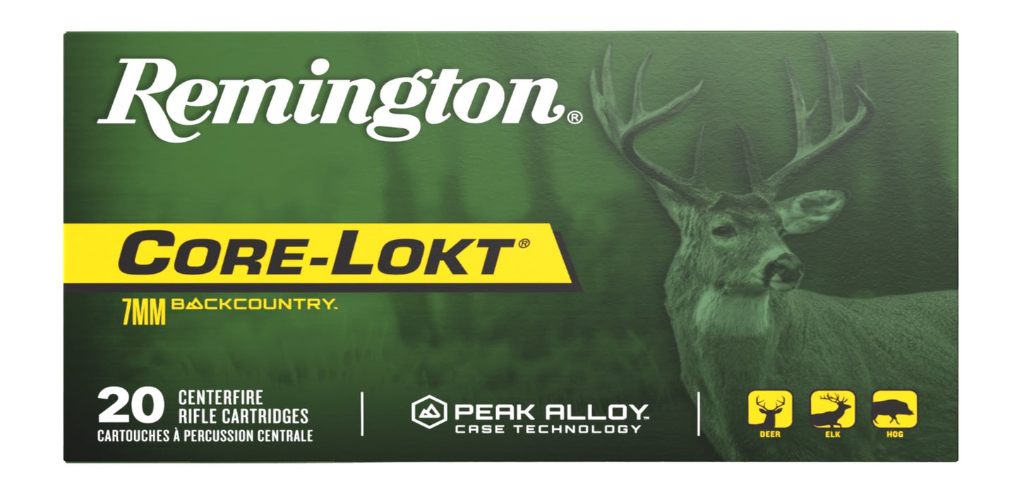 Remington Ammunition 28987 Core-Lokt  7mmBC 175gr 20 Per Box/10 Case