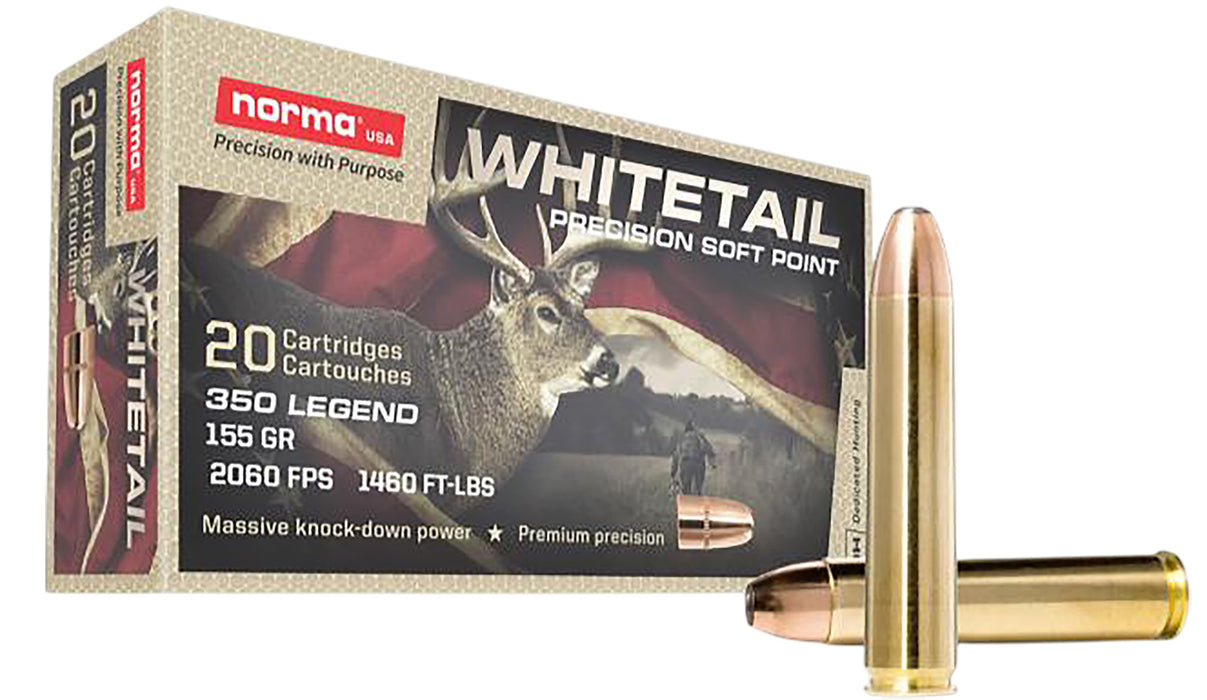 NORMA 603404704 350L    155GR SP  WHITETAIL  20/10