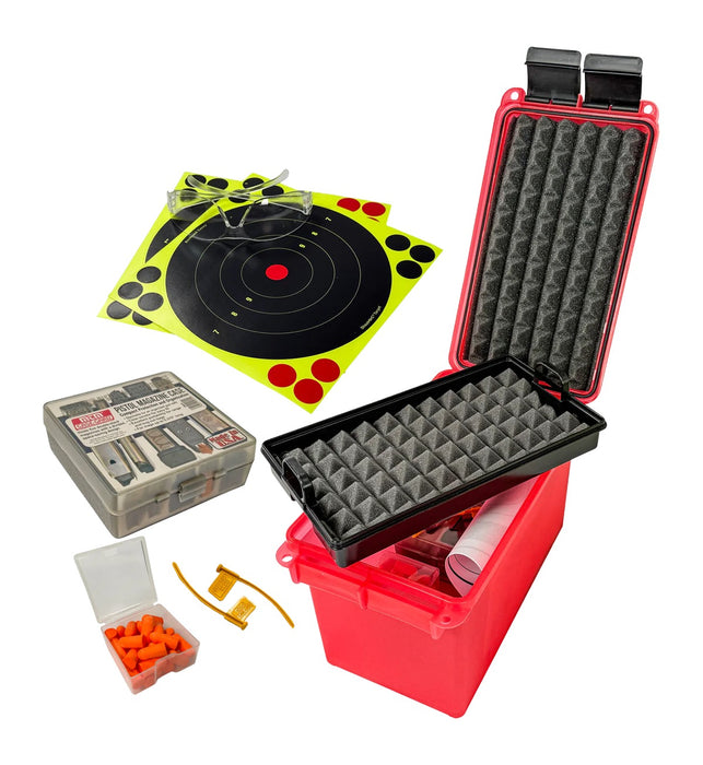 MTM PRK      PISTOL RANGE KIT           CLEAR RED