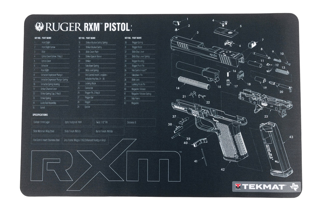 TEKMAT TEK-R17-RUGER-RXM    17X11 RUGER RXM