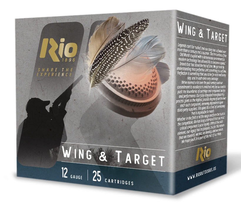 RIO WT3210075 WING&TARGT 12G 2 3/4 1 1/8     100/2