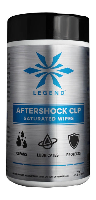 LEGEND AS-SW-75      AFTERSHOCK CLP SATURATED WIPE